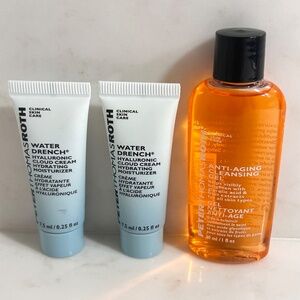 PTR Minis - 2x Water Drench Hyaluronic Moisturizers + 1x Anti-Aging Cleanser